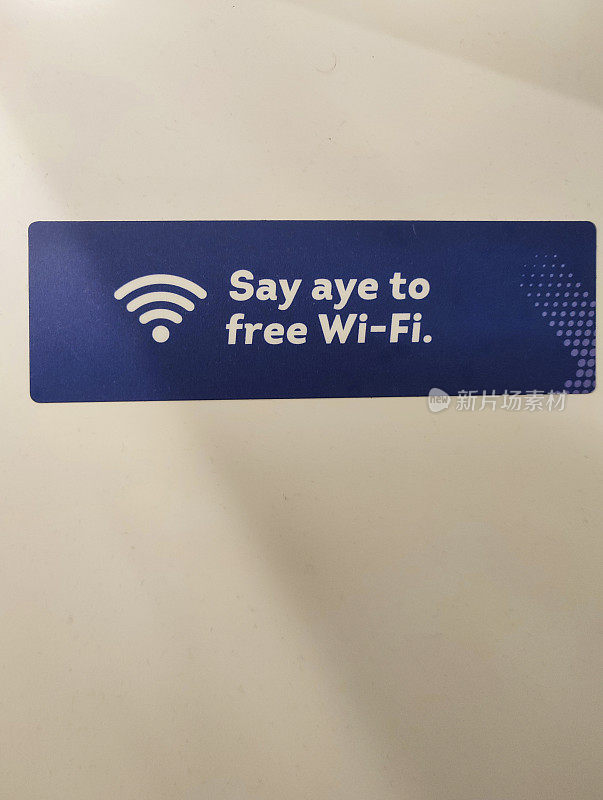 英国苏格兰格拉斯哥wi - fi连接标志